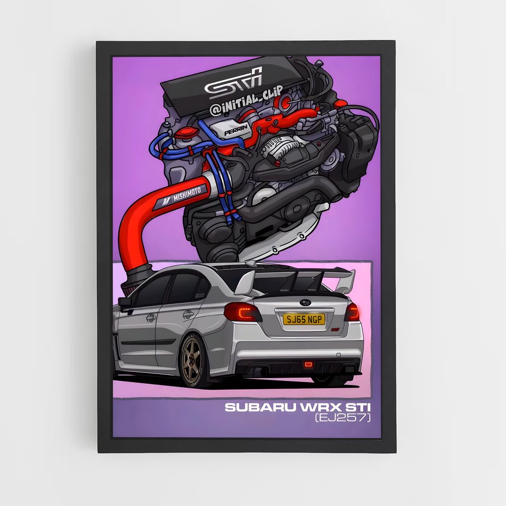 Poster V8 Turbo Thrill – affiche Subaru (vue 2)